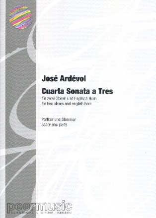 Cuarta Sonata a Tres for 2 oboes and english horn score and parts