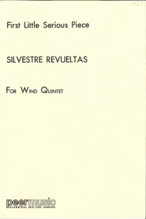 First little serious Piece for piccolo, oboe, trumpet, clarinet and baritone saxophone study score