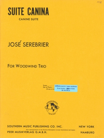 Suite canina for oboe, clarinet and bassoon parts