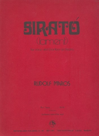 Sirato for voice and chamber orchestra score (un/dt/en)