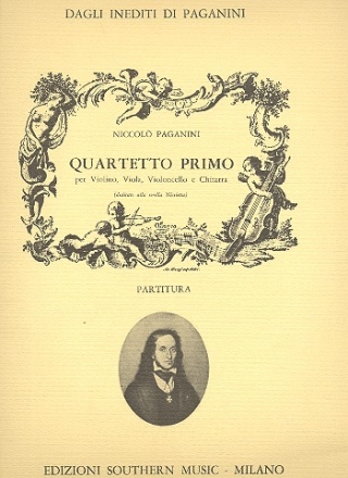 Quartetto primo per violino, viola, violoncello e chitarra partitura