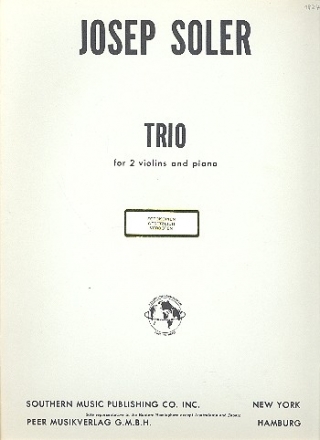 Trio for 2 violins and piano