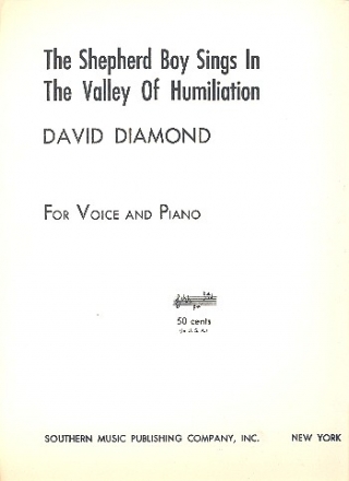 The shepherd Boy sings in the Valley of Humiliation for voice and piano