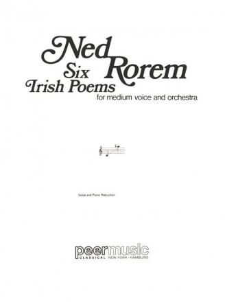 6 Irish Poems for voice and piano