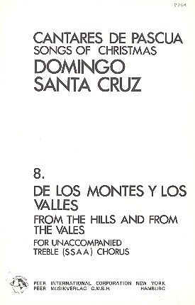 De los montes y los valles for female chorus a cappella score (span/en)