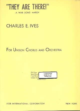 They are there! for unison chorus and orchestra score