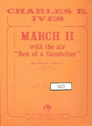 March 2 with the Air Son of a Gambolier for theater orchestra parts