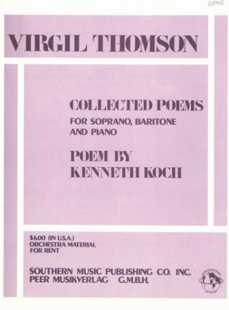 Collected Poems for voice and piano