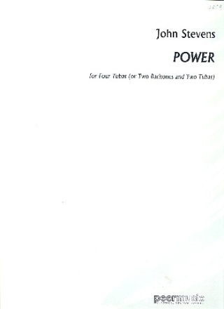 Power for 4 tubas (or two baritones and two tubas) score and parts