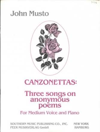 Canzonettas for medium voice and piano