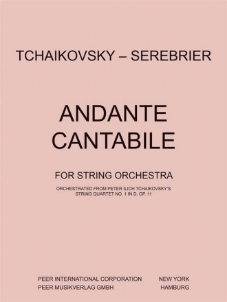 Andante cantabile fr Streichorchester Partitur