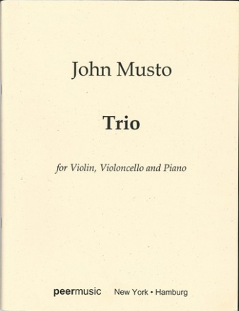 Trio for violin, violoncello and piano score and parts