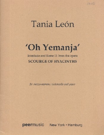 'Oh Yemanja' for mezzo soprano, violoncello and piano score and parts