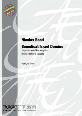 Benedicat Israel Domino for mixed chorus a cappella score