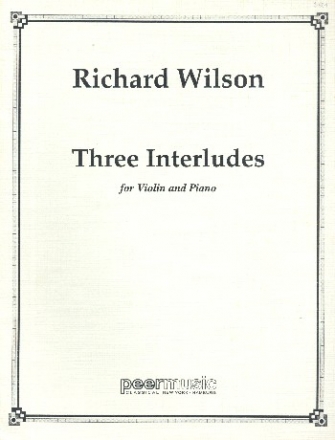 3 Interludes for violin and piano