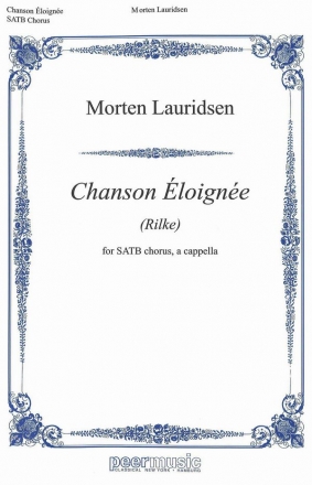 Chanson loigne fr gem Chor a cappella score