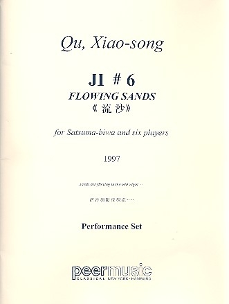 Ji #6 Flowing Sands for Satsuma-biwa and 6 players score and parts