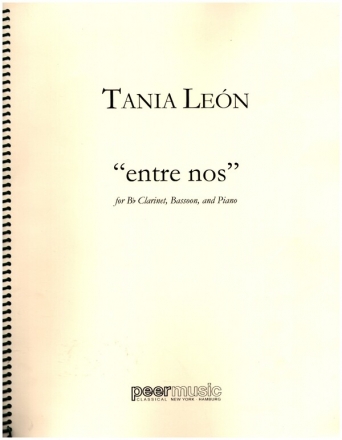 Entre nos for clarinet, bassoon and piano score