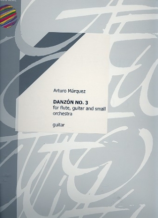 Danzon no.3 for flute, guitar and small orchestra guitar part