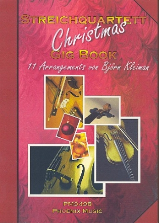 Christmas Gig Book fr Streichquartett Partitur und Stimmen