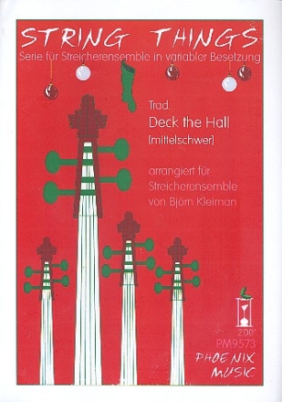 Deck the Hall fr Streicherensemble (mittelschwer) Partitur und Stimmen