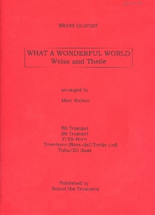 What A Wonderful World for brass quintet score and parts