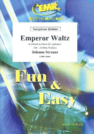 Emperor Waltz fr 5 Saxophone (Keyboard und Schlagzeug ad lib) Partitur und Stimmen