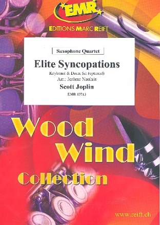 Elite Syncopations fr 4 Saxophone (Keyboard und Schlagzeug ad lib) Partitur und Stimmen