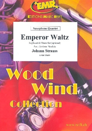 Emperor Waltz fr 4 Saxophone (Keyboard und Schlagzeug ad lib) Partitur und Stimmen