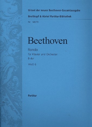 Rondo B-Dur WoO6 fr Klavier und Orchester Partitur