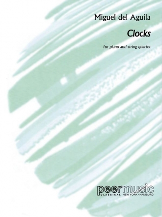 Clocks for piano and string quartet score and parts