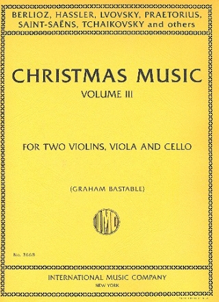 Christmas Music vol.3 for string quartet score and parts