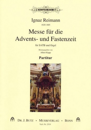 Messe fr die Advents- und Fastenzeit fr gem Chor und Orgel Partitur