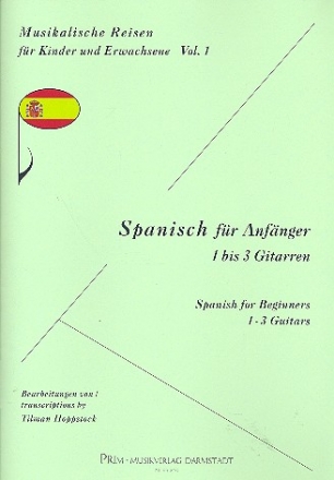 Spanisch fr Anfnger fr 1-3 Gitarren Partitur und Stimmen