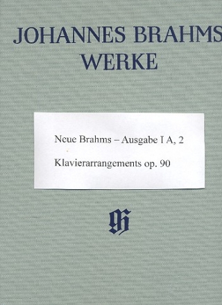 Gesamtausgabe Reihe 1A Band 2 Sinfonie Nr.3  fr Klavier zu 4 Hnden Partitur,  gebunden