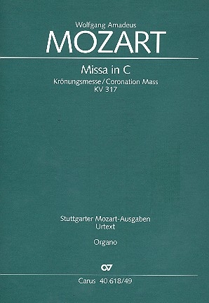 Missa C-Dur KV317 fr Soli, gem Chor und Orchester Stimmensatz (Streicher 5-5-5)