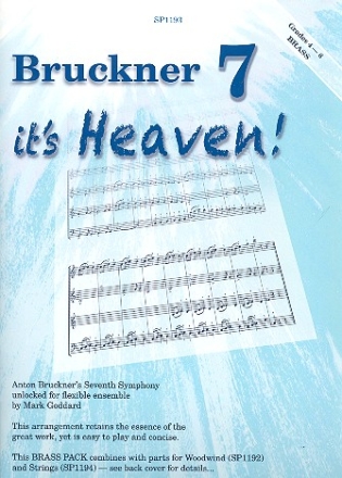 Bruckner 7 it's Heaven for flexible ensemble score and parts for brass instruments