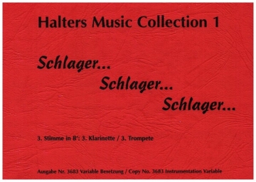 Halters Music Collection Band 1: fr Blasorchester 3.Stimme in B (Klarinette/Trompete)