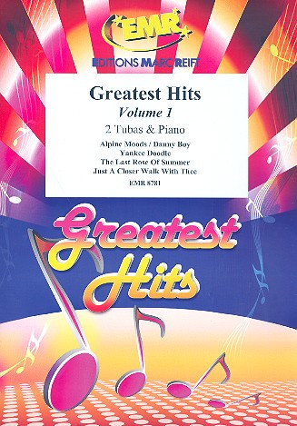 Greatest Hits vol.1: for 2 tubas and piano (percussion ad lib) score and parts