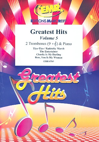 Greatest Hits vol.5: for 2 trombones and piano (percussion ad lib) score and parts