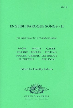 English Baroque Songs vol.2 for high voice and Bc