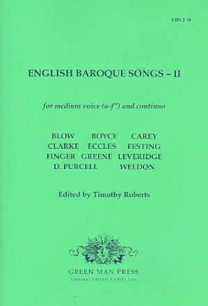 English Baroque Songs vol.2 for medium voice and Bc