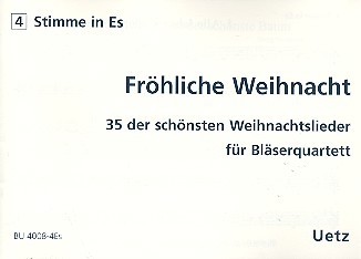 Frhliche Weihnacht fr 4 Blechblser 4. Stimme in Es (Posaune/Bass/Tuba) Violinschlssel