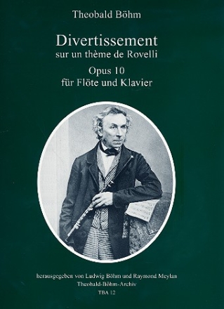 Divertissement sur un thme de Rovelli op.10 fr Flte und Klavier