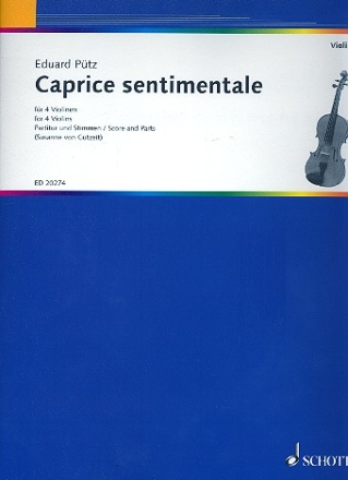 Caprice sentimentale fr 4 Violinen Partitur und Stimmen