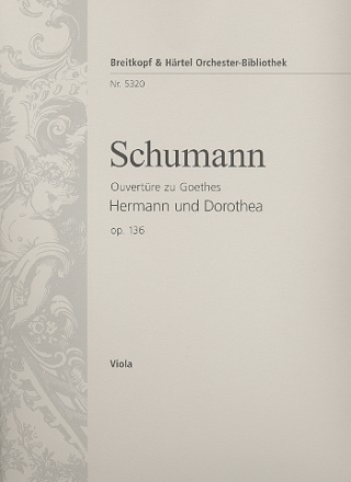 Ouvertre zu Hermann und Dorothea op.136 fr Orchester Viola