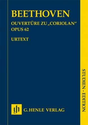 Ouvertre zu 'Coriolan' op.62 fr Orchester Studienpartitur