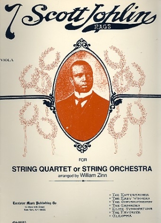 7 Scott Joplin Rags for string quartet (string orchestra) viola