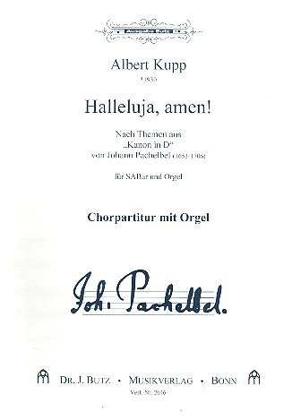 Halleluja amen fr gem Chor (SAM) und Orgel Partitur