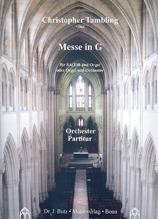 Messe in G fr gem Chor und Orgel (Orchester ad lib) Orchester-Partitur